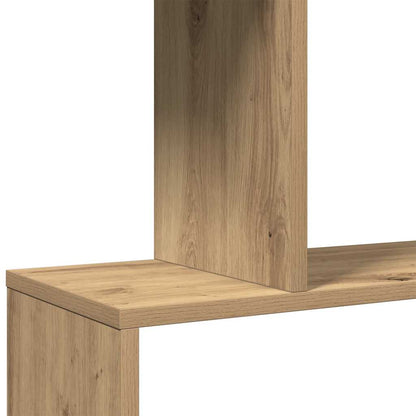 vidaXL Room Divider Bookcase 4-Tier Artisan Oak 70x24x129 cm Engineered Wood