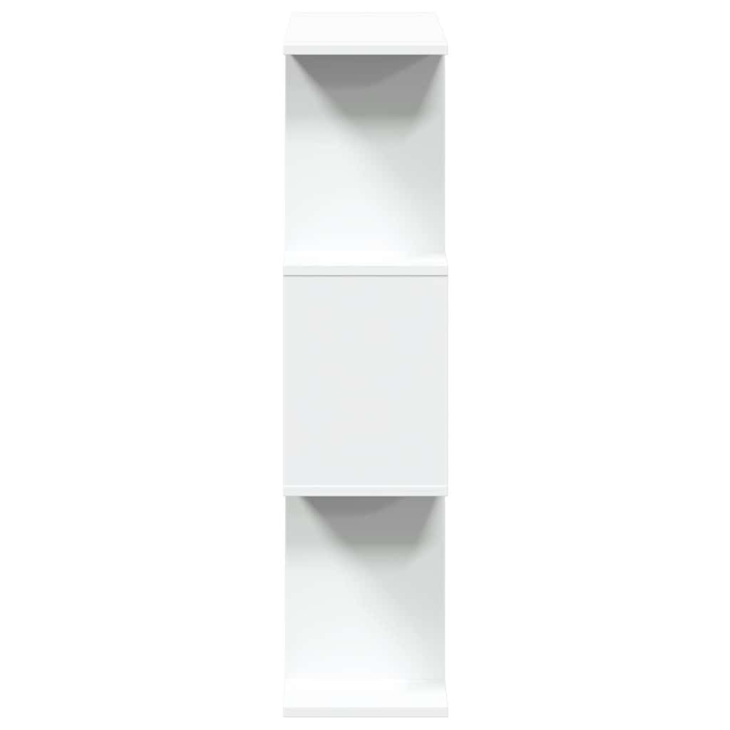 vidaXL Room Divider Bookcase 3-Tier White 70x24x97 cm Engineered Wood