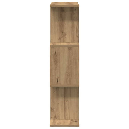 vidaXL Room Divider Bookcase 3-Tier Artisan Oak 70x24x97 cm Engineered Wood