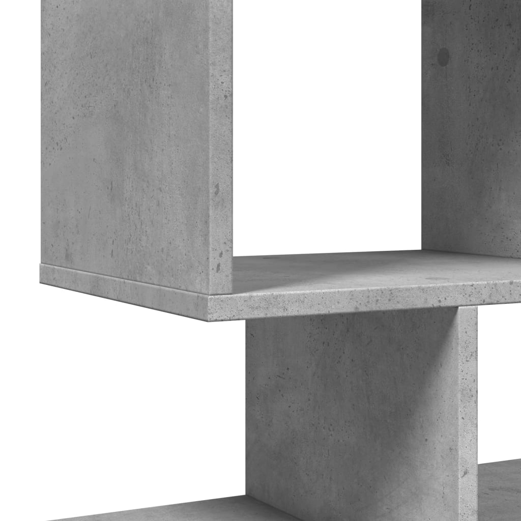 vidaXL Room Divider Bookcase Concrete Grey 92x29x112 cm Engineered Wood
