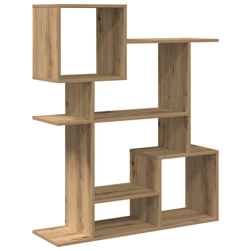 vidaXL Room Divider Bookcase Artisan Oak 92x29x112 cm Engineered Wood