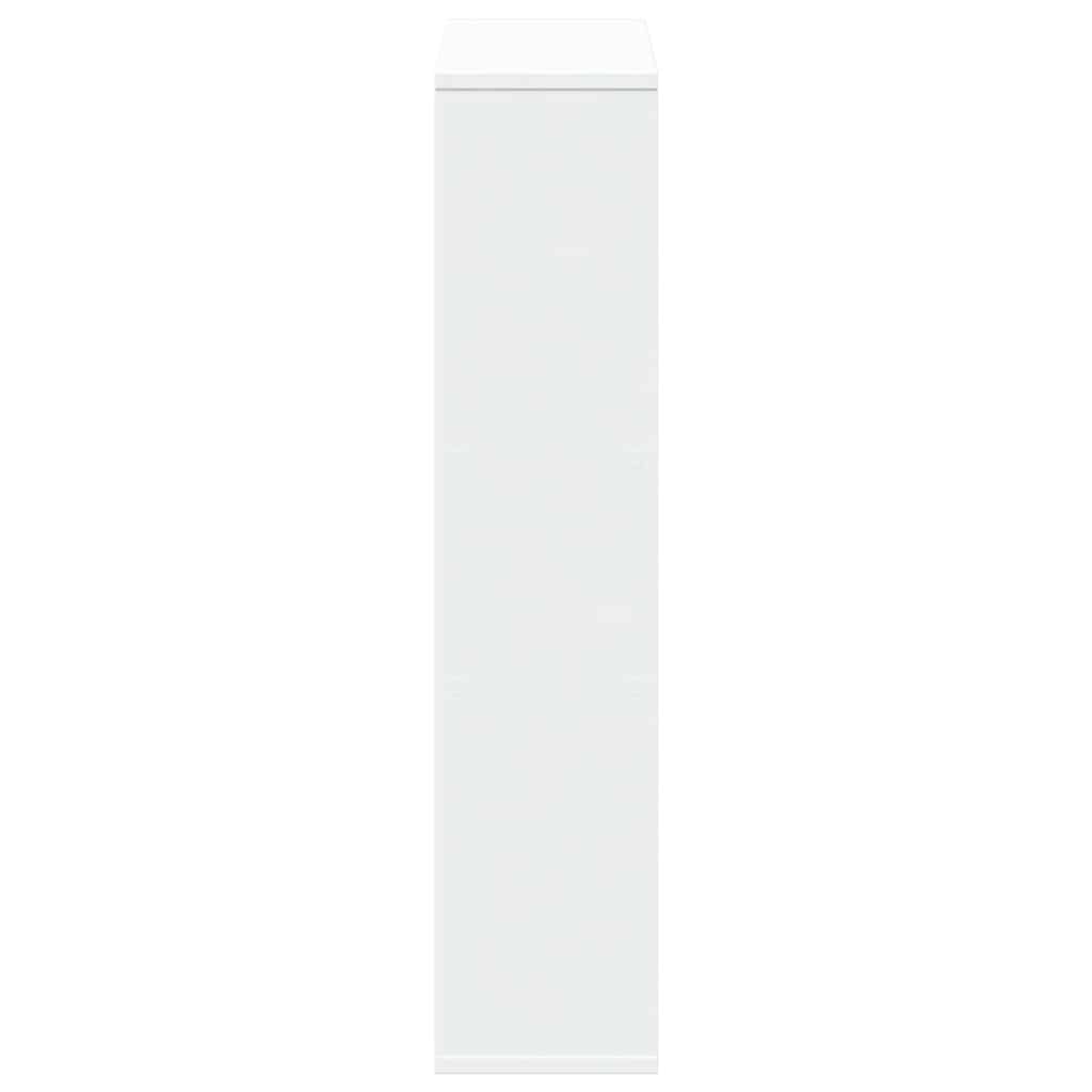 vidaXL Bookcase White 63x20x90 cm Engineered Wood