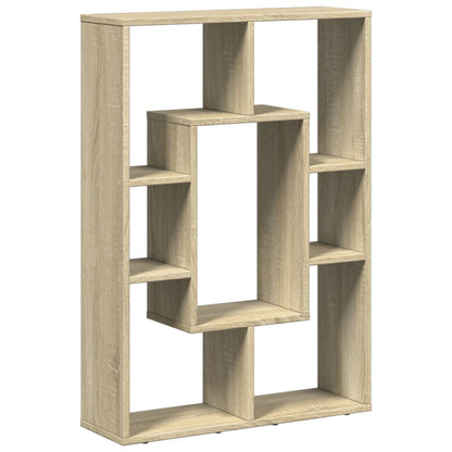 vidaXL Bookcase Sonoma Oak 63x20x90 cm Engineered Wood