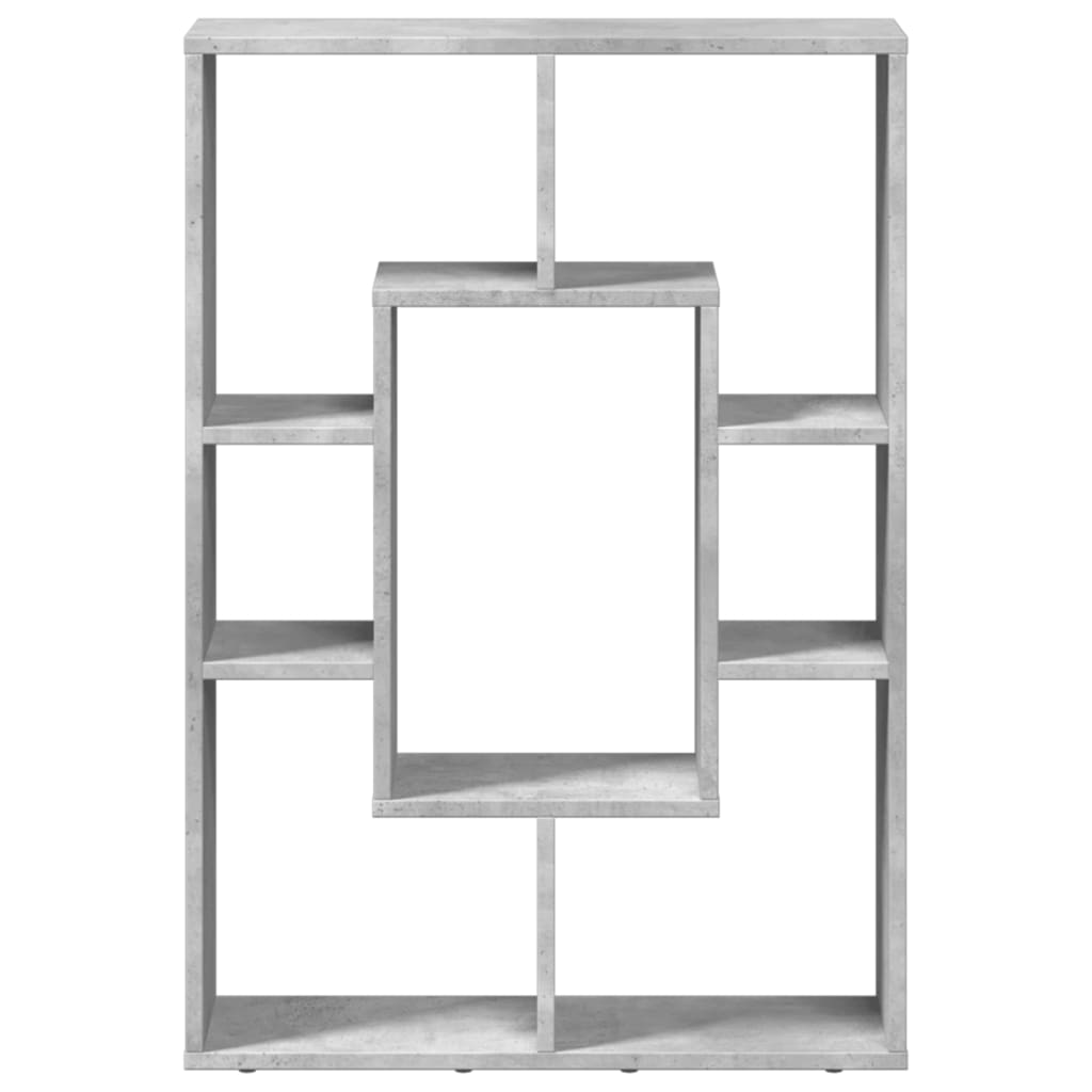vidaXL Bookcase Concrete Grey 63x20x90 cm Engineered Wood