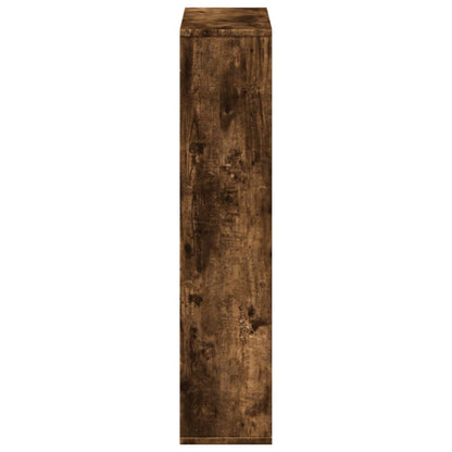 vidaXL Bookcase Smoked Oak 63x20x90 cm Engineered Wood