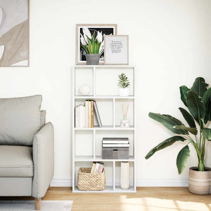 vidaXL Bookcase White 60x20x120,5 cm Engineered Wood