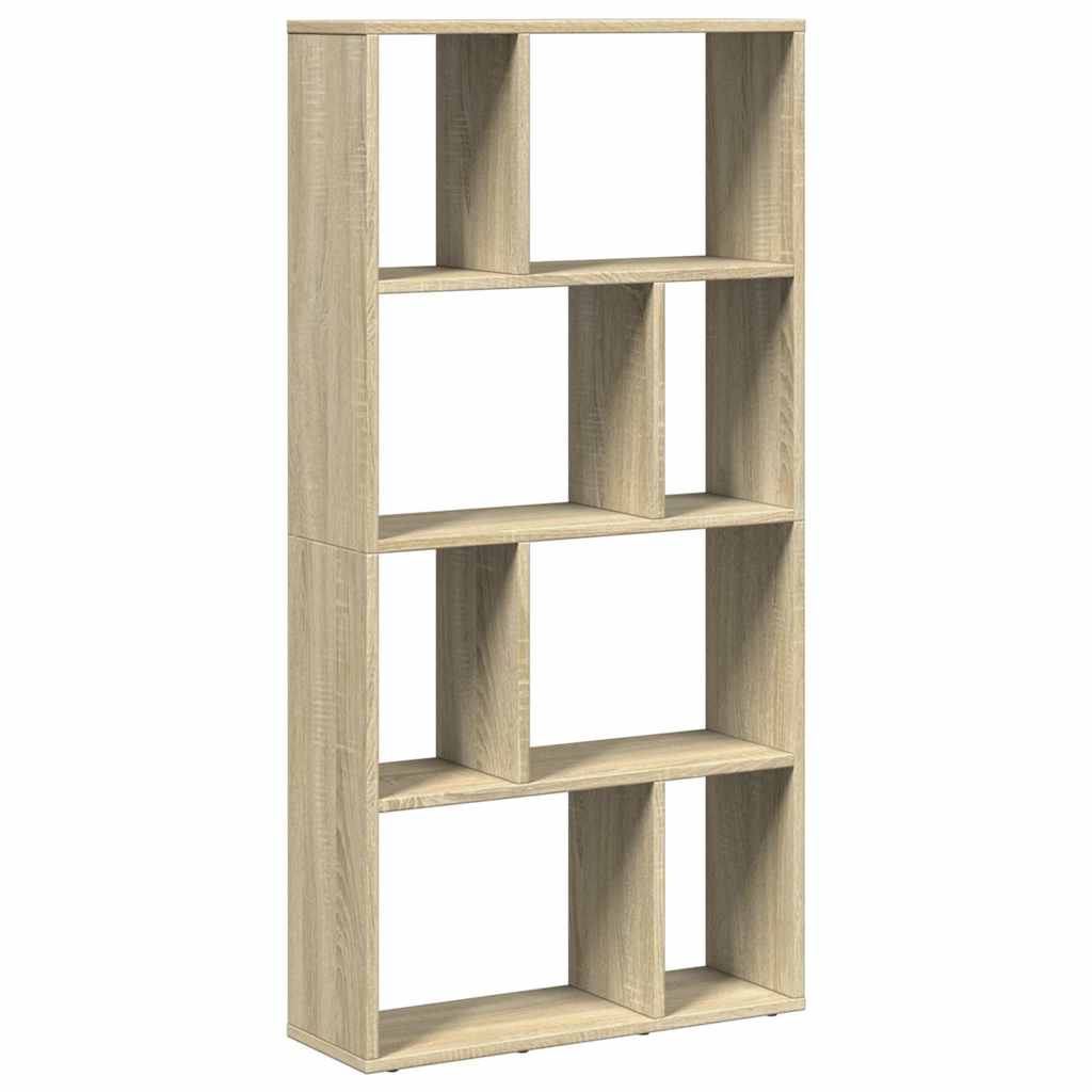 vidaXL Bookcase Sonoma Oak 60x20x120,5 cm Engineered Wood
