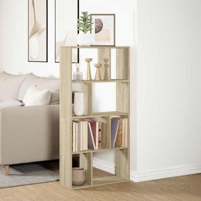 vidaXL Bookcase Sonoma Oak 60x20x120,5 cm Engineered Wood
