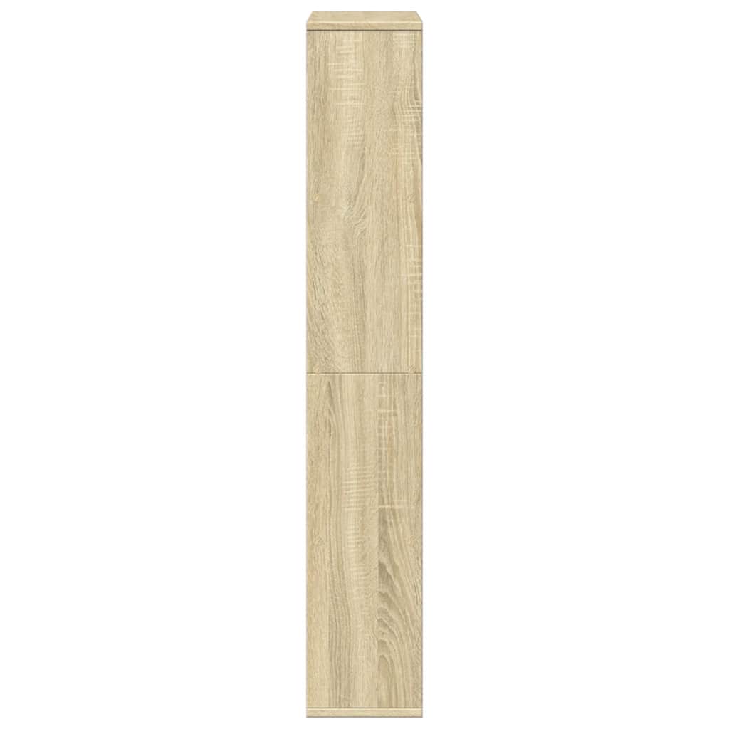 vidaXL Bookcase Sonoma Oak 60x20x120,5 cm Engineered Wood