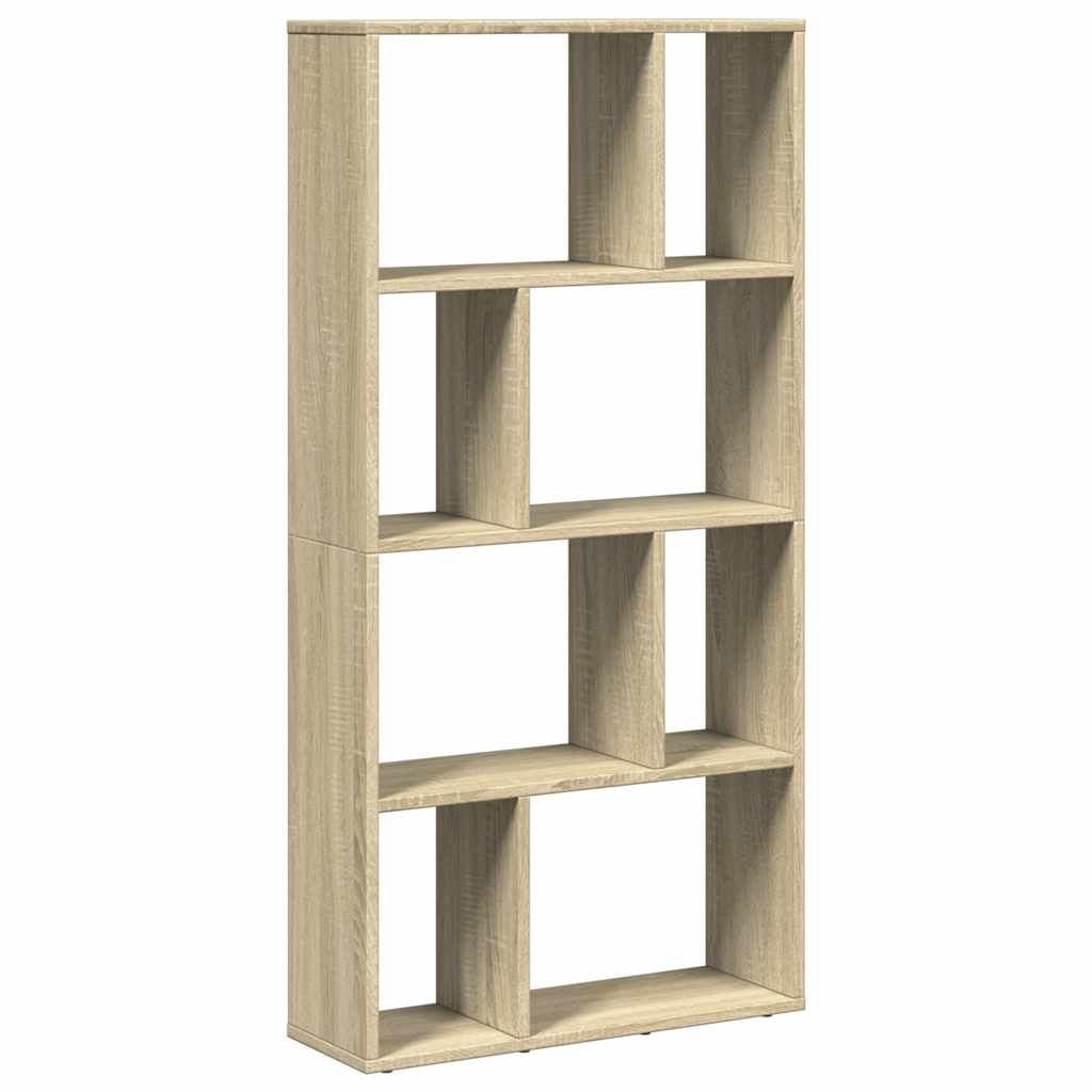 vidaXL Bookcase Sonoma Oak 60x20x120,5 cm Engineered Wood