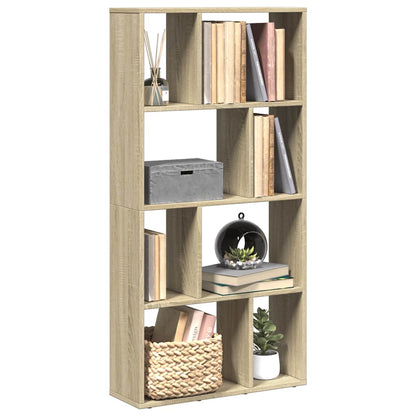 vidaXL Bookcase Sonoma Oak 60x20x120,5 cm Engineered Wood