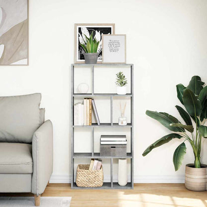 vidaXL Bookcase Concrete Grey 60x20x120,5 cm Engineered Wood