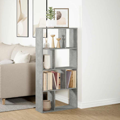 vidaXL Bookcase Concrete Grey 60x20x120,5 cm Engineered Wood