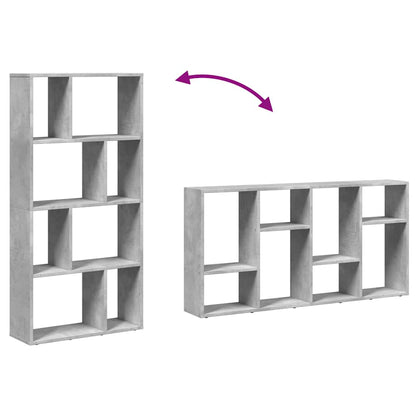 vidaXL Bookcase Concrete Grey 60x20x120,5 cm Engineered Wood