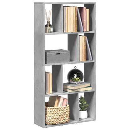 vidaXL Bookcase Concrete Grey 60x20x120,5 cm Engineered Wood