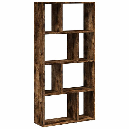 vidaXL Bookcase Smoked Oak 60x20x120,5 cm Engineered Wood