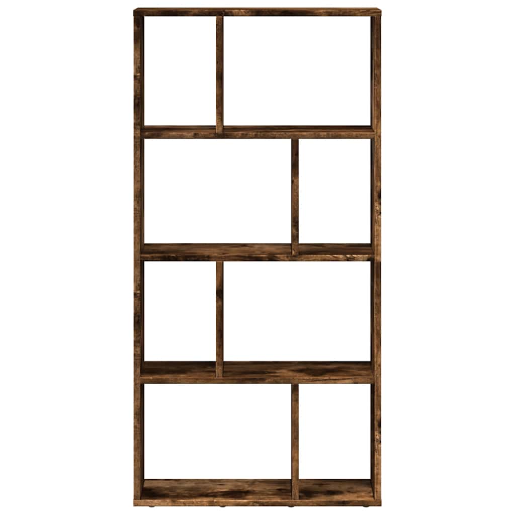vidaXL Bookcase Smoked Oak 60x20x120,5 cm Engineered Wood