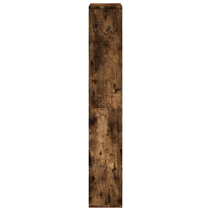 vidaXL Bookcase Smoked Oak 60x20x120,5 cm Engineered Wood
