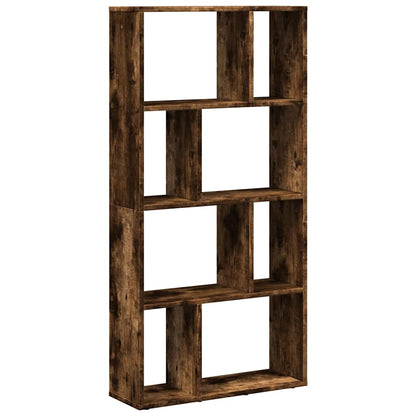 vidaXL Bookcase Smoked Oak 60x20x120,5 cm Engineered Wood