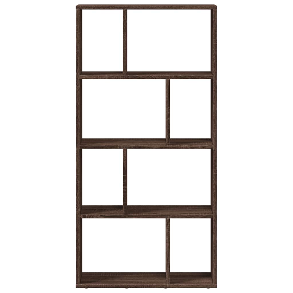 vidaXL Bookcase Brown Oak 60x20x120,5 cm Engineered Wood