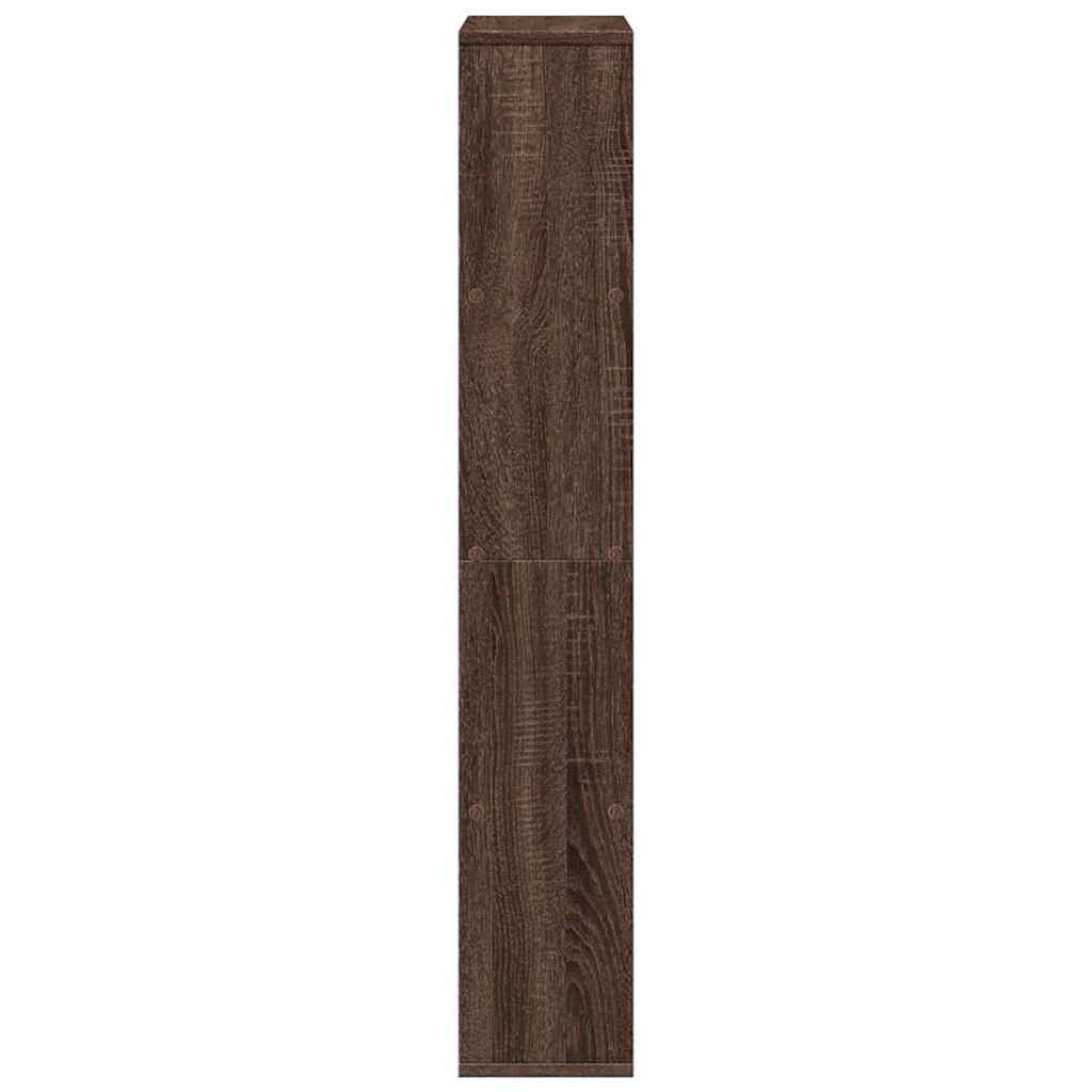 vidaXL Bookcase Brown Oak 60x20x120,5 cm Engineered Wood