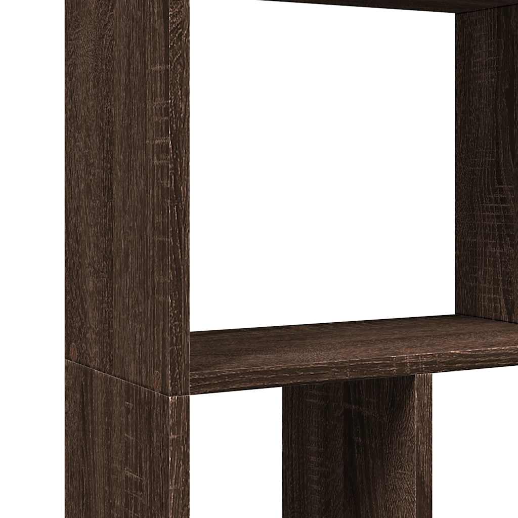 vidaXL Bookcase Brown Oak 60x20x120,5 cm Engineered Wood