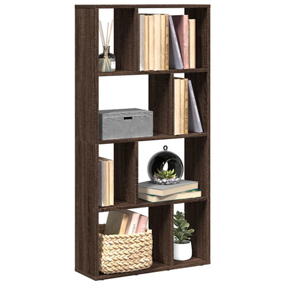 vidaXL Bookcase Brown Oak 60x20x120,5 cm Engineered Wood