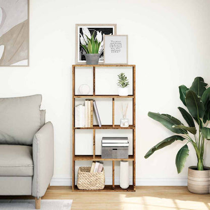 vidaXL Bookcase Old Wood 60x20x120,5 cm Engineered Wood