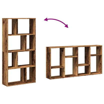 vidaXL Bookcase Old Wood 60x20x120,5 cm Engineered Wood
