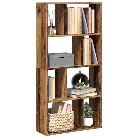 vidaXL Bookcase Old Wood 60x20x120,5 cm Engineered Wood