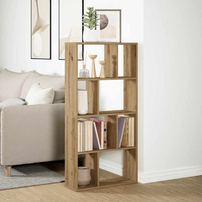 vidaXL Bookcase Artisian Oak 60x20x120,5 cm Engineered Wood