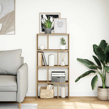 vidaXL Bookcase Artisian Oak 60x20x120,5 cm Engineered Wood