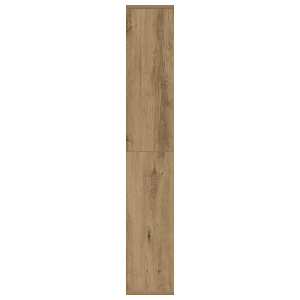 vidaXL Bookcase Artisian Oak 60x20x120,5 cm Engineered Wood