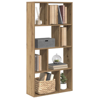 vidaXL Bookcase Artisian Oak 60x20x120,5 cm Engineered Wood