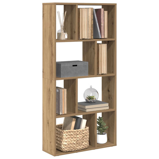 vidaXL Bookcase Artisian Oak 60x20x120,5 cm Engineered Wood