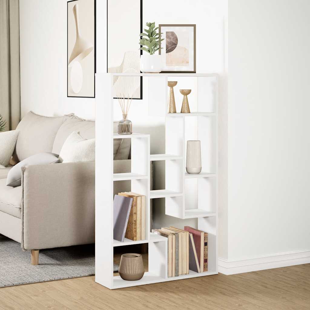 vidaXL Bookcase White 72x20x120,5 cm Engineered Wood