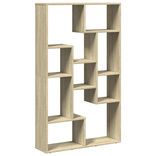 vidaXL Bookcase Sonoma Oak 72x20x120,5 cm Engineered Wood