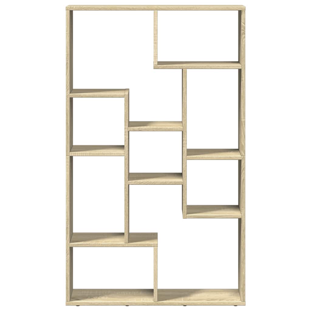 vidaXL Bookcase Sonoma Oak 72x20x120,5 cm Engineered Wood