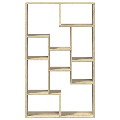 vidaXL Bookcase Sonoma Oak 72x20x120,5 cm Engineered Wood