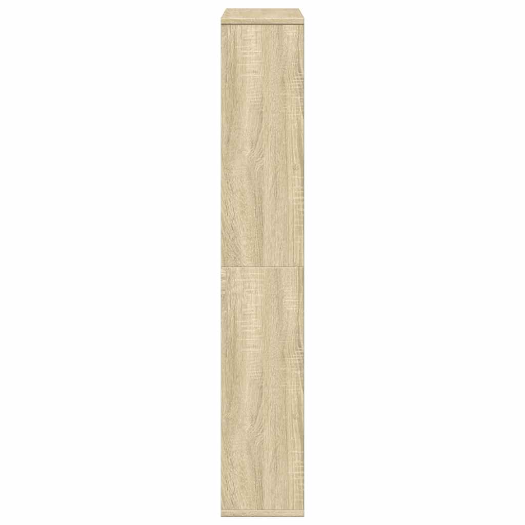 vidaXL Bookcase Sonoma Oak 72x20x120,5 cm Engineered Wood