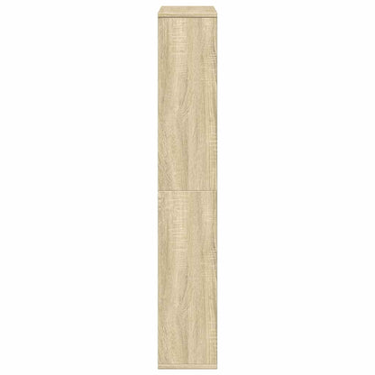 vidaXL Bookcase Sonoma Oak 72x20x120,5 cm Engineered Wood