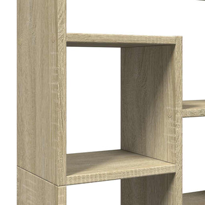 vidaXL Bookcase Sonoma Oak 72x20x120,5 cm Engineered Wood