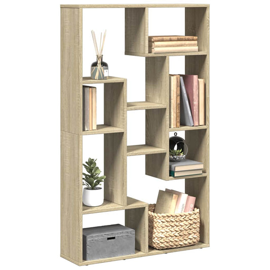 vidaXL Bookcase Sonoma Oak 72x20x120,5 cm Engineered Wood