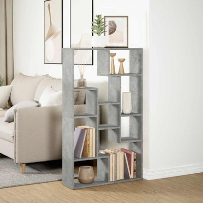 vidaXL Bookcase Concrete Grey 72x20x120,5 cm Engineered Wood