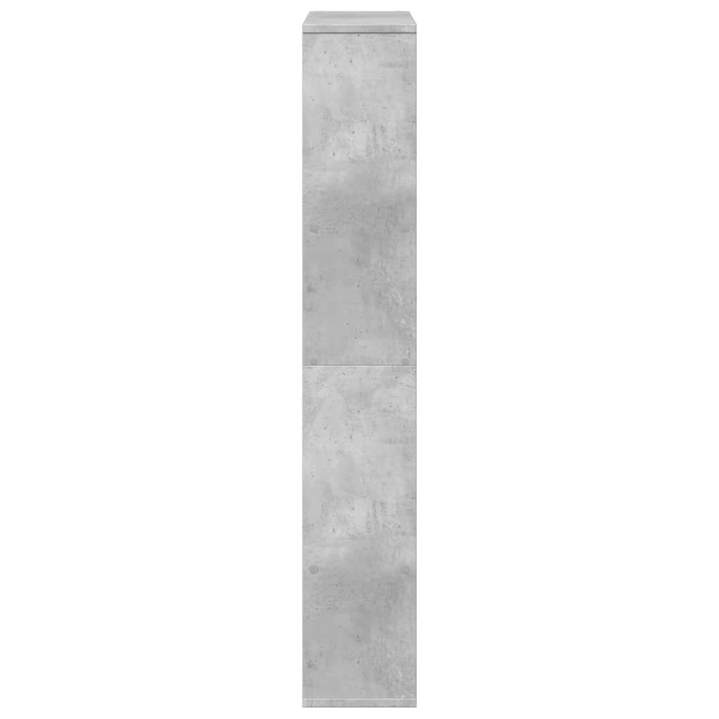 vidaXL Bookcase Concrete Grey 72x20x120,5 cm Engineered Wood