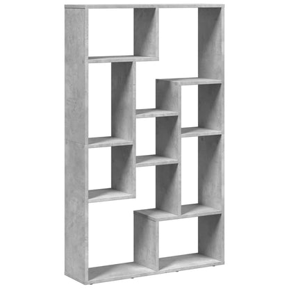 vidaXL Bookcase Concrete Grey 72x20x120,5 cm Engineered Wood