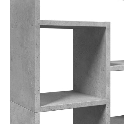 vidaXL Bookcase Concrete Grey 72x20x120,5 cm Engineered Wood