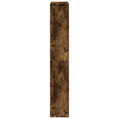 vidaXL Bookcase Smoked Oak 72x20x120,5 cm Engineered Wood