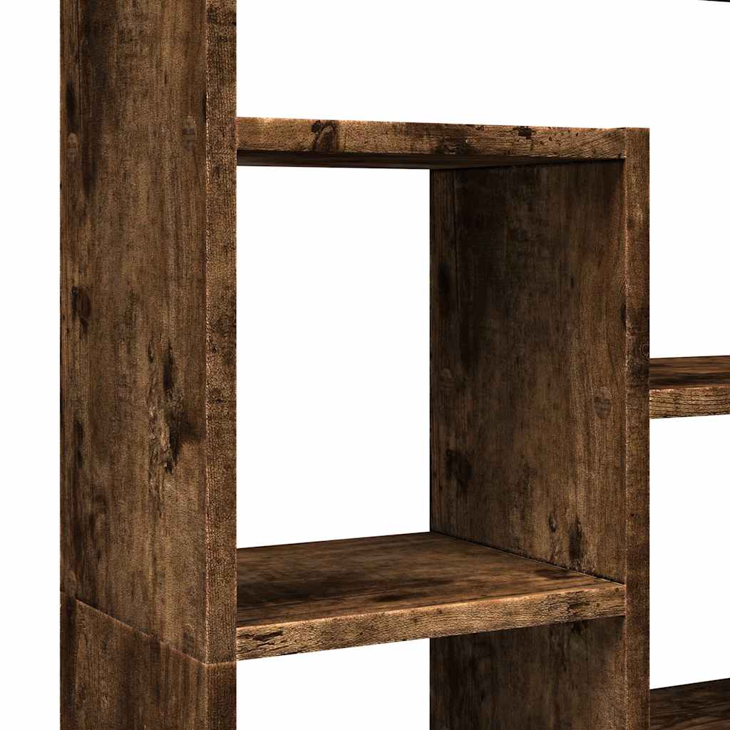 vidaXL Bookcase Smoked Oak 72x20x120,5 cm Engineered Wood