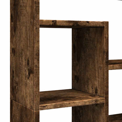 vidaXL Bookcase Smoked Oak 72x20x120,5 cm Engineered Wood